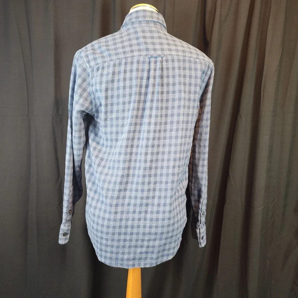 LOT OF 2 Lucky Brand Mens Saturday Stretch Long Sleeve‎ Flannel Shirt Small S